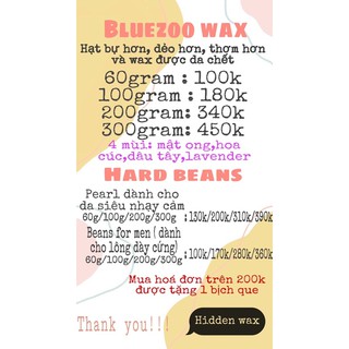 SÁP WAX BEANS HẠT TO