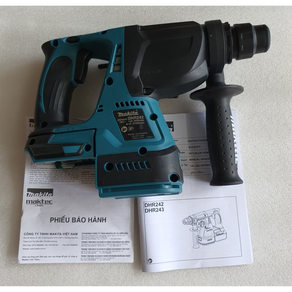 Máy khoan bê tông dùng pin Makita 18V DHR242Z .