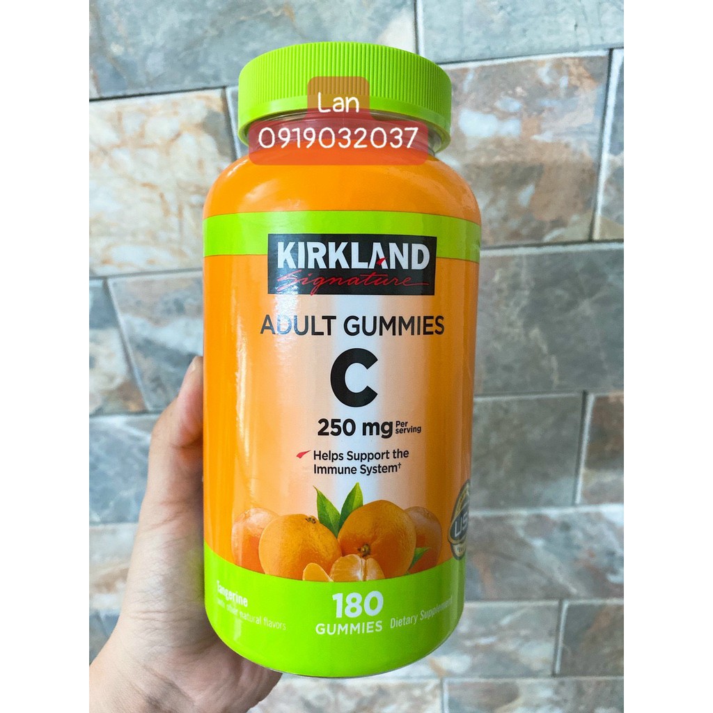 🍊KẸO DẺO VITAMIN C - KIRKLAND ADULT GUMMIES C DATE 2022