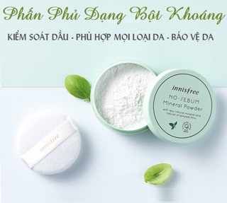Phấn bột kiềm dầu innisfree nosebum