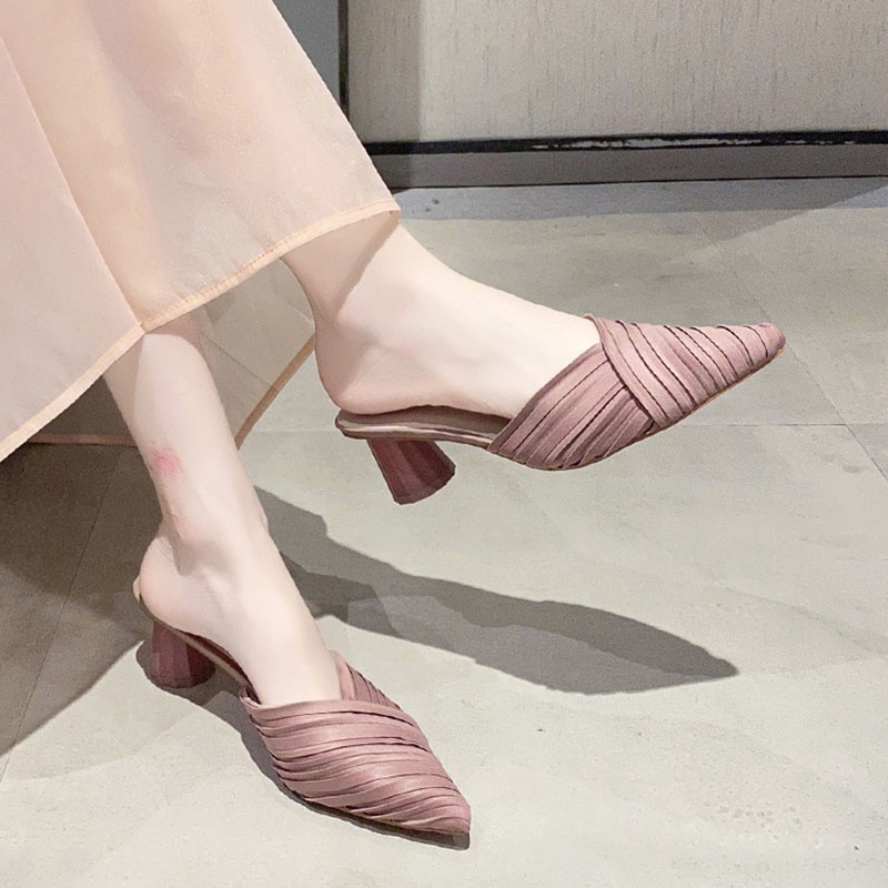 Dép bít mũi cao gót IELGY thời trang cho nữ