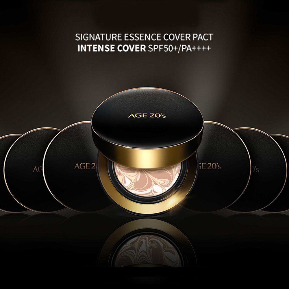 Phấn tươi dưỡng ẩm Age20's Signature Essence Cover Pact Intense Cover #21 Light Beige 14g