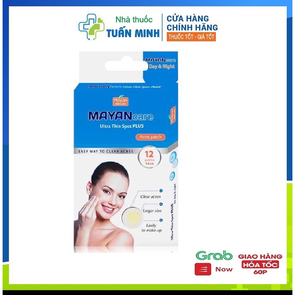 Miếng dán mụn Mayan Care Hàn Quốc hút mụn sưng đỏ mụn bọc ngừa sẹo hiểu quả