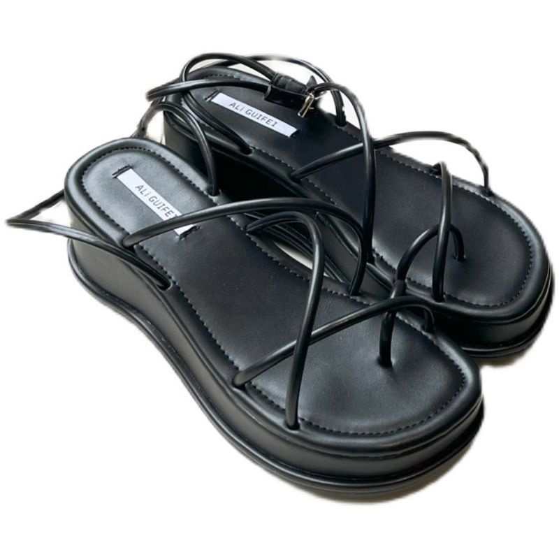 ✔⊕┇Giày Sandal Đế Dày Phong Cách Roman Thời Trang Mới 2022 Cho Nữ