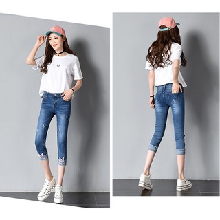 Quần jean lửng Quảng Châu nữ QL010