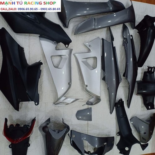 Dàn Áo xe Wave RS - wave alpha - wave s100 - Nhựa ABS Cao cấp màu XÁM GHI