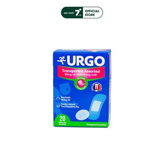 Băng cá nhân Urgo transparent - hộp 100 miếng