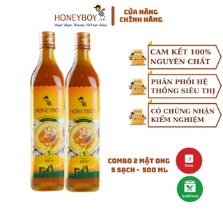 Combo 2 mật ong thiên nhiên 5 sạch honeyboy 500ml