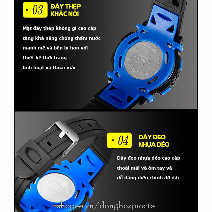 Đồng hồ trẻ em SYKID03 SYNOKE điện tử siêu thời trang tiện lợi cho bé | BigBuy360 - bigbuy360.vn