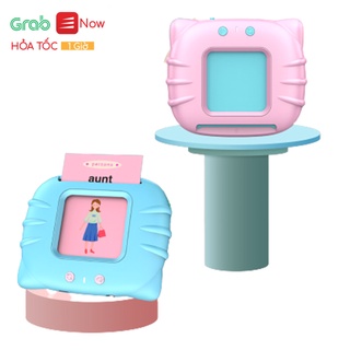 Máy Đọc Thẻ Flashcard Happy World 224 Từ Vựng 112 Thẻ Tiếng Anh Cho Bé, Sạc Bằng Dây USB Không Có Sóng Điện Từ