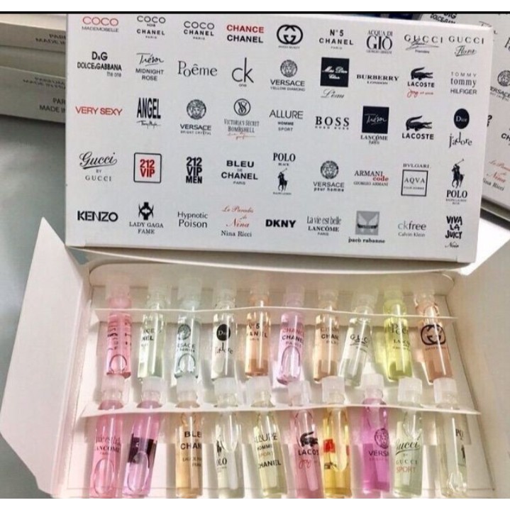 mua Bộ 20 chai mini tang 10 chai mini Nước hoa Dùng Thử 20 Mùi Rất Thơm | BigBuy360 - bigbuy360.vn