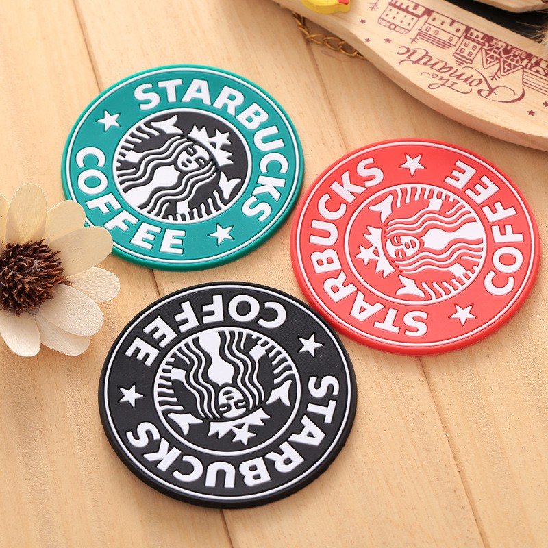 HCM - Combo 4 đế lót ly tròn Starbuck lót ly cà phê thời trang