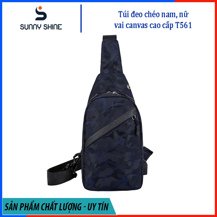 Túi đeo chéo nam, nữ họa tiết phản quang, chất liệu vải Oxford chống thấm nước cao cấp, đi làm, đi chơi T561