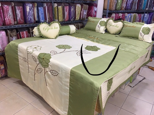 Bộ chăn ga cotton satin hàn quốc!!