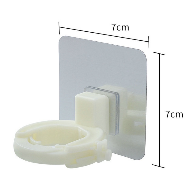 Giá Đỡ Cây Lau Nhà Gắn Tường Tự Dính Chống Thấm Nước Có Lỗ Thoát Nước Tiện Dụng