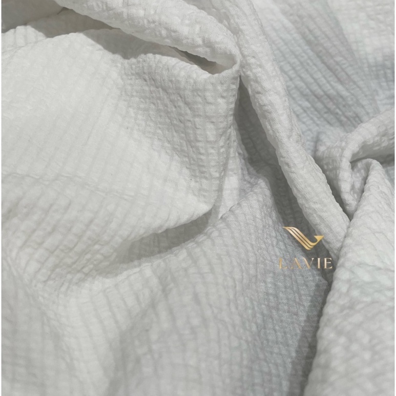 Vải Xốp Nhỏ cao cấp nhà Lavie co giãn, mềm, vải may váy đầm, form xoè, váy xuông.