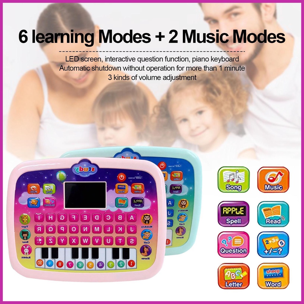 Đồ Chơi Laptop Thông Minh Giáo Dục Trẻ Em ABC Và Chữ kerivn