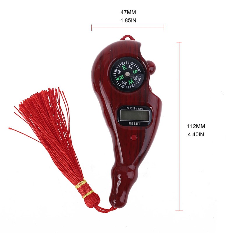 Máy đếm số lần tụng kinh bấm tay trang trí tua rua có la bàn và nút reset dùng khi thiền định giúp giảm căng thẳng