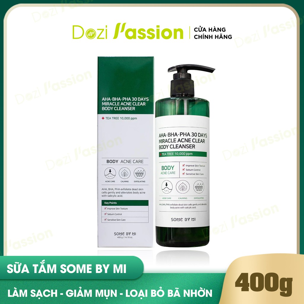 Sữa Tắm Giảm Mụn Some By Mi AHA - BHA - PHA 30 Days Miracle Acne Clear Body Cleanser 400g