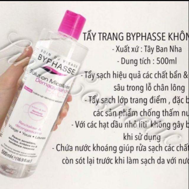 Tẩy trang BYPHASSE 500ml