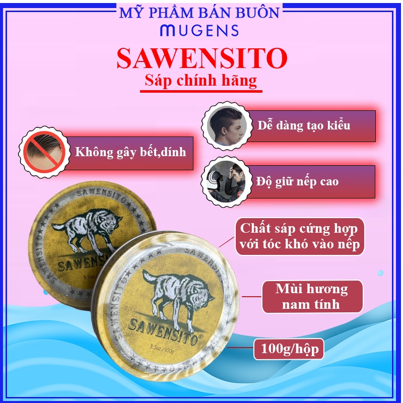 Sáp Vuốt Tóc SAWENSITO Mùi Thơm Cực kỳ Nam Tính ( chuẩn men ) MN41