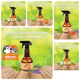 Chai Xịt Khử Mùi&Dưỡng Lông Cho Chó, Mèo, Thú Nhỏ Budle’Budle 530ml