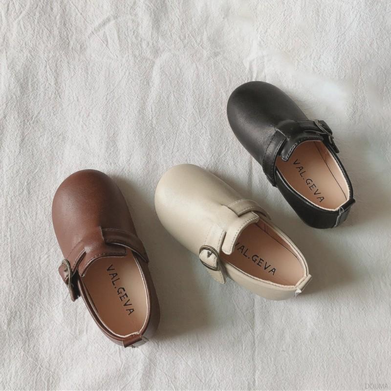 Giày Búp Bê Mũi Tròn Kiểu Công Chúa Dễ Thương Cho Bé Gái