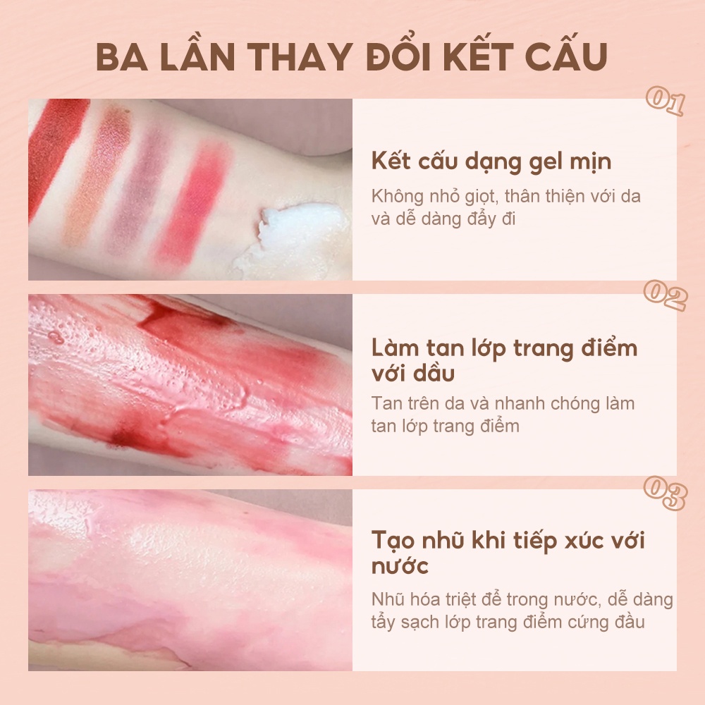 Sáp tẩy trang O.TWO.O làm sạch sâu dễ nhũ hoá 50g