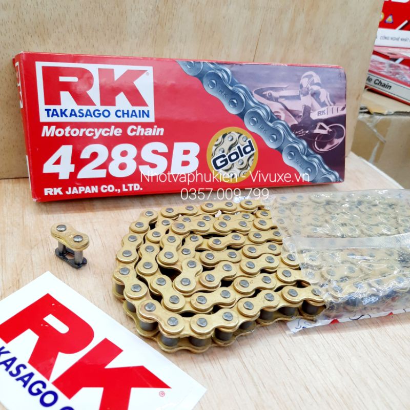 Sên RK Vàng 9 li 428SB Gold Chính Hãng