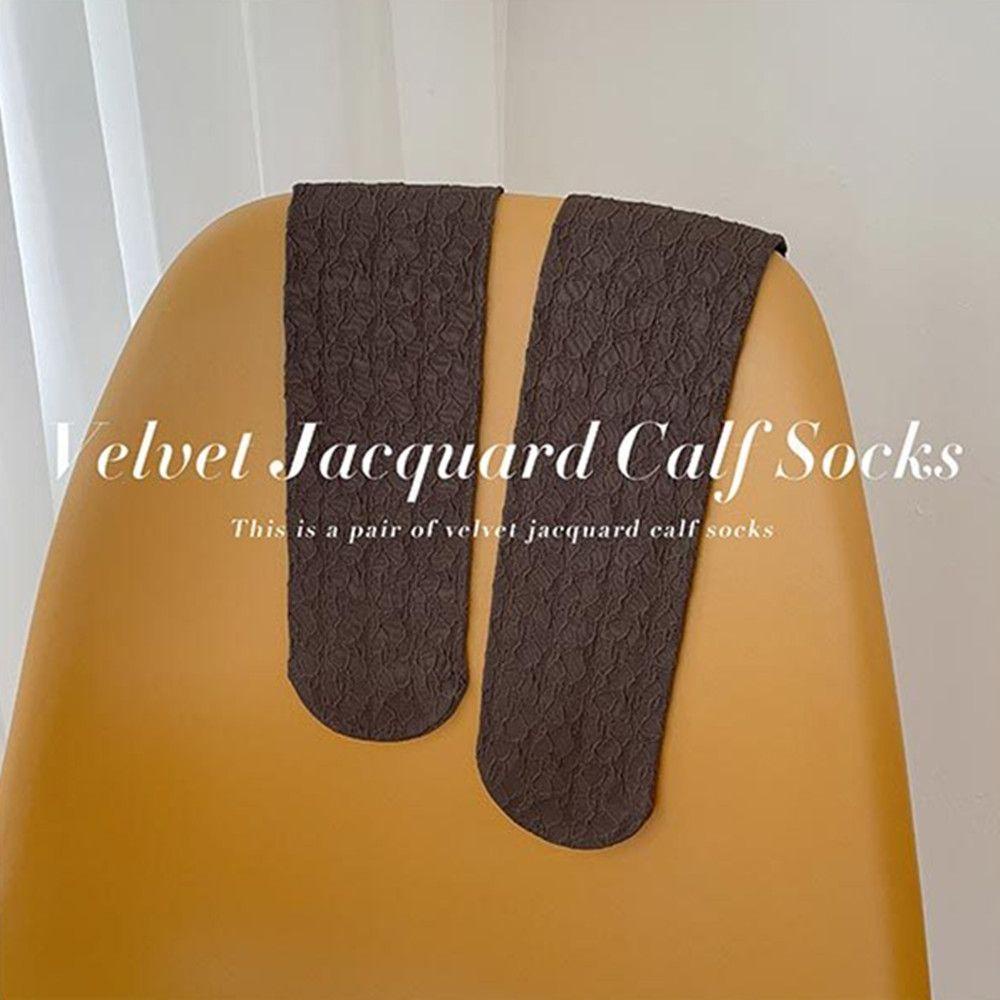 Upstopvn Vớ Nhung Jacquard Cao Qua Gối Ba Chiều Mềm Mại Họa Tiết Hoa Dùng Làm Quà Tặng Cho Bạn Gái