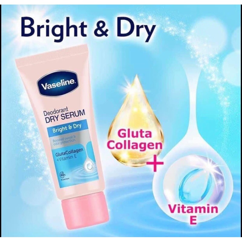 [MẪU MỚI] Vaseline Dry Serum Ultra Bright Thâm Nách Thái Lan 50ml Chính Hãng 100%