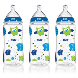 bình sữa cổ rộng Nuk 300ml ( 7 màu )