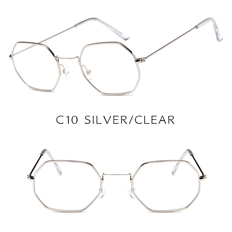 【Ready Stock】INS Fashion Metal Frame Small Sunglasses Women/Men UV400 Protection