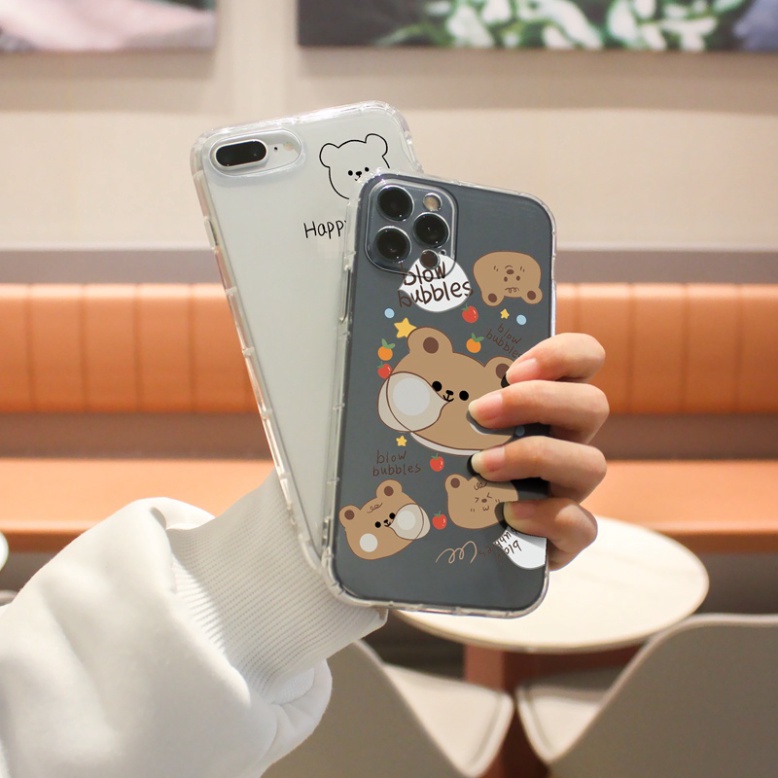 Ốp lưng iphone 6, 6s plus, 7 8 Plus, X, XS, XR, XSMAX, 11, 12, 13 PROMAX TRONG SUỐT ĐÁNG YÊU PKVN