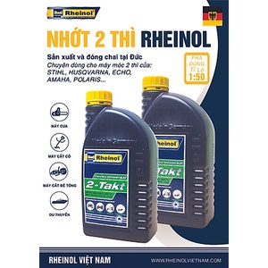 Dầu Nhớt 2 thì Rheinol Twoke Universal 2-Takt - Hàng nhập khẩu Đức 1L