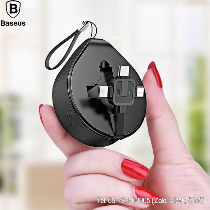 Cáp sạc Baseus hỗ trợ 3 cổng sạc Micro, Lightning và Type-C