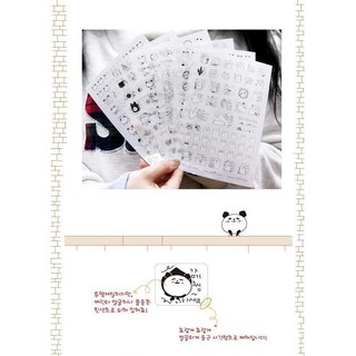 Sticker BLACK & WHITE -06pcs/set