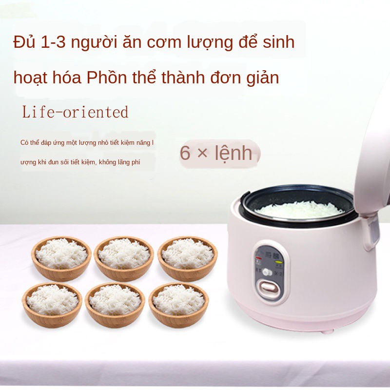 ☄♈❆Little Kitchen Bear Rice Cooker Mini Small 1-2-3 People Smart Home Đa chức năng Ký túc xá Sinh viên Nấu cơm