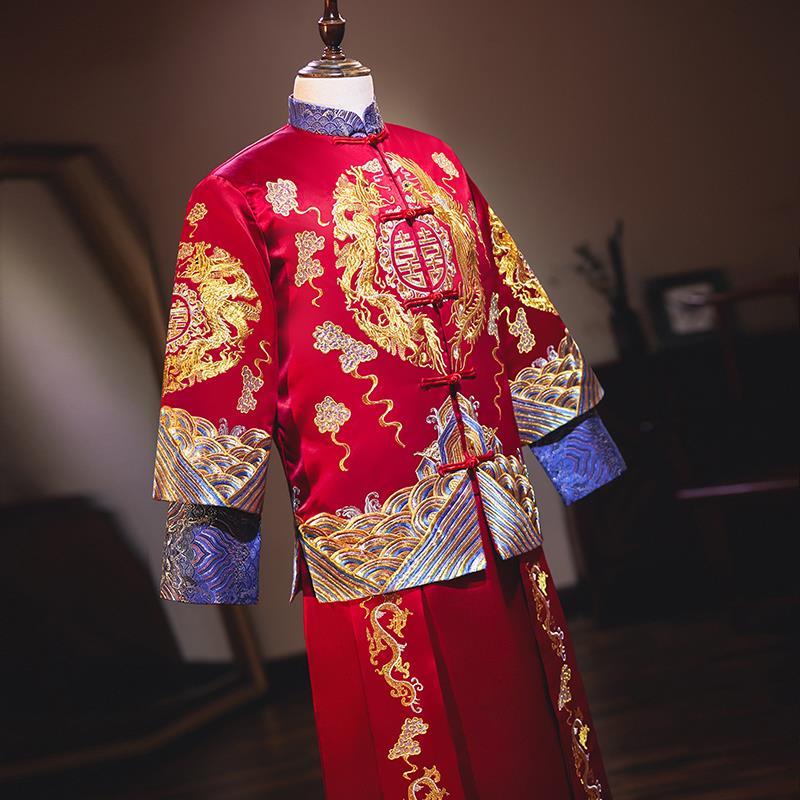 Áo Choàng Cưới Cho Chú Rể jsk3 Phong Cách Trung Hoa