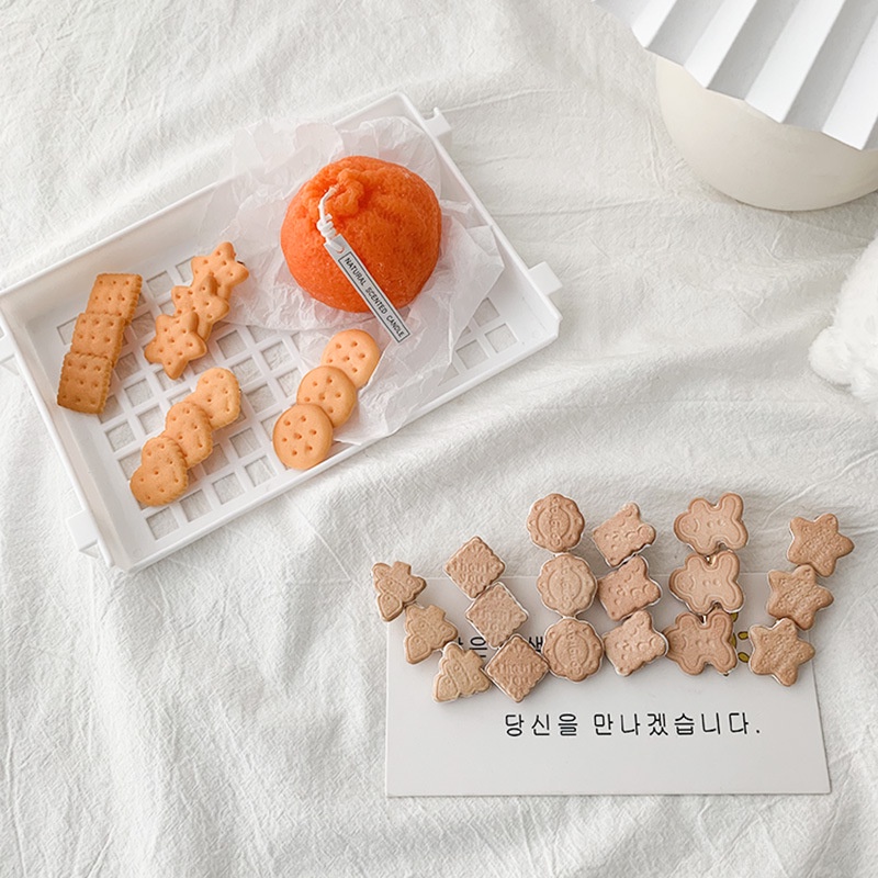 Kẹp tóc hình bánh quy / ngôi sao / trái tim xinh xắn thời trang cho nữ