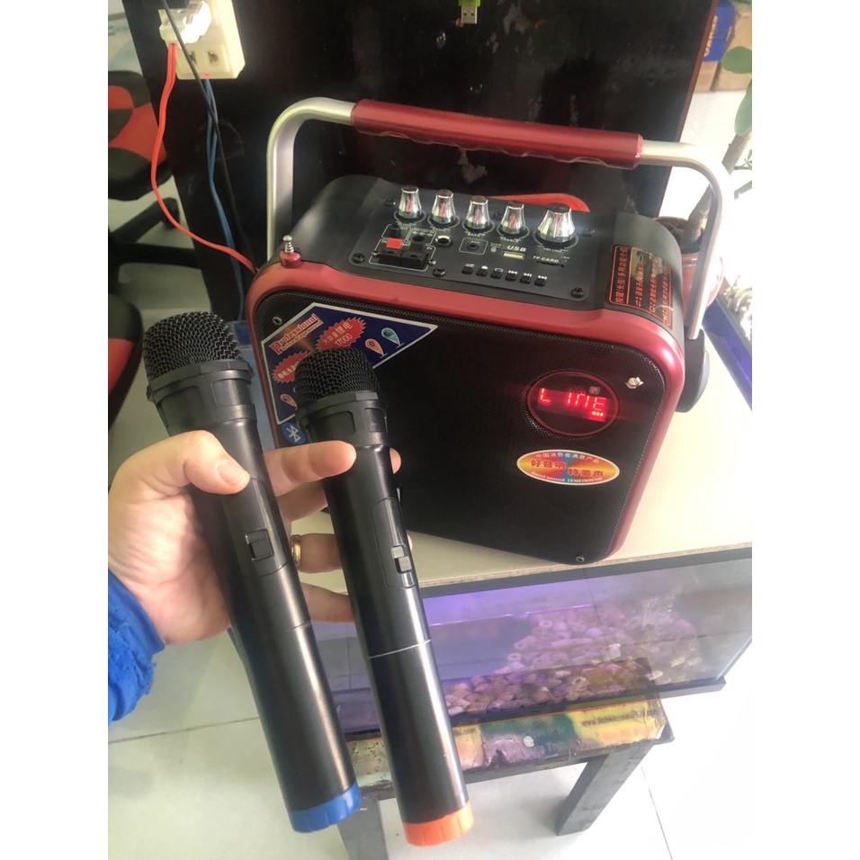 LOA KÉO DI ĐỘNG TEMESHENG S3 A6 A8 2 MIC KO DÂY NHẬP KHẨU PIN TRÂU 1 NGÀY bh 12 thang