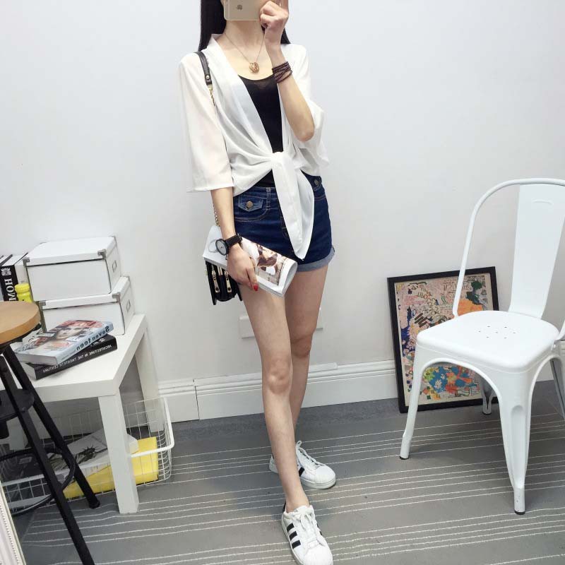 Áo khoác kimono voan trơn