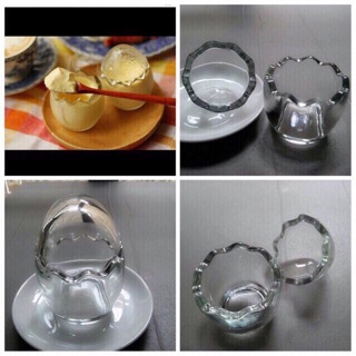 HỦ THUỶ TINH HÌNH TRỨNG LÀM PUDDING, BÁNH PLAN