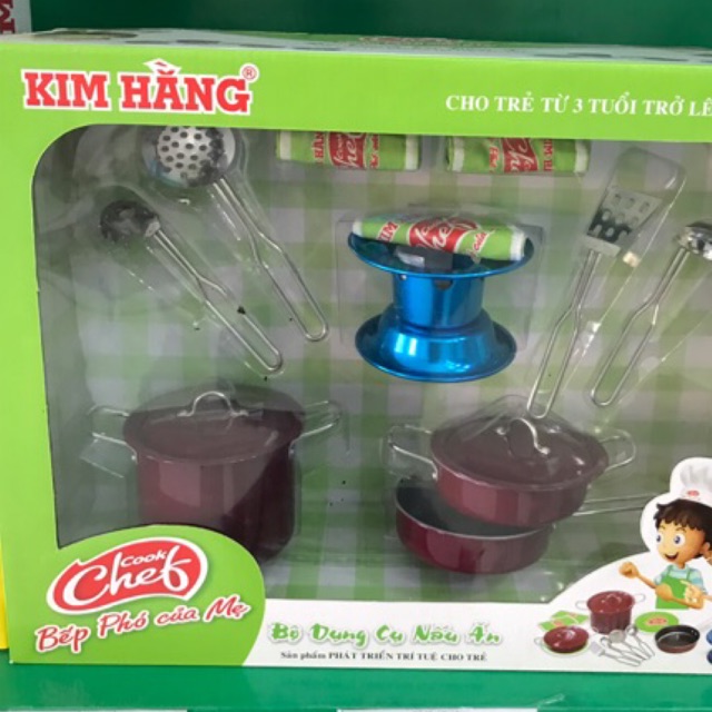 Bộ đồ chơi trẻ em bếp phó của mẹ chính hãng KIM HĂNG