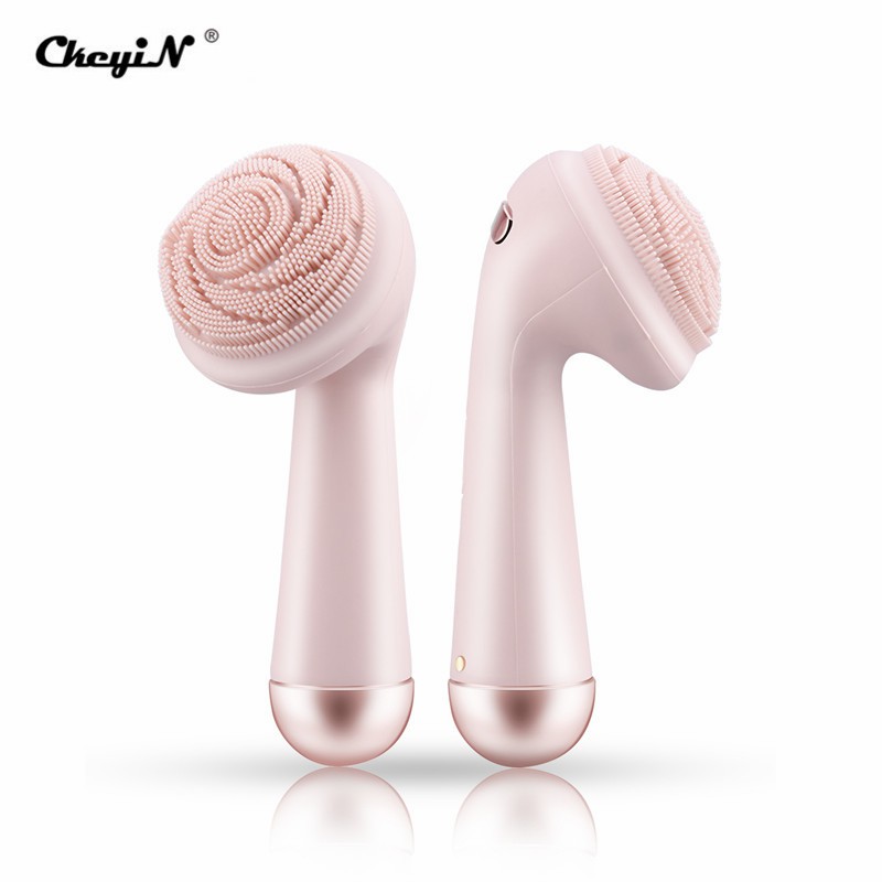 [Mã FMCGMALL - 8% đơn 250K] Máy Rửa Mặt CkeyiN MR568 Bằng Điện Con Lăn Massage Silicone Không Thấm Nước Sạc USB | BigBuy360 - bigbuy360.vn