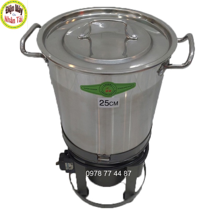 Máy đánh tơi thịt làm chà bông  nồi 25cm tháo rời dễ dàng