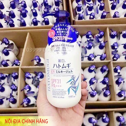 SỮA DƯỠNG THỂ  CHỐNG NẮNG HATOMUGI SPF31 PA+++ NHẬT