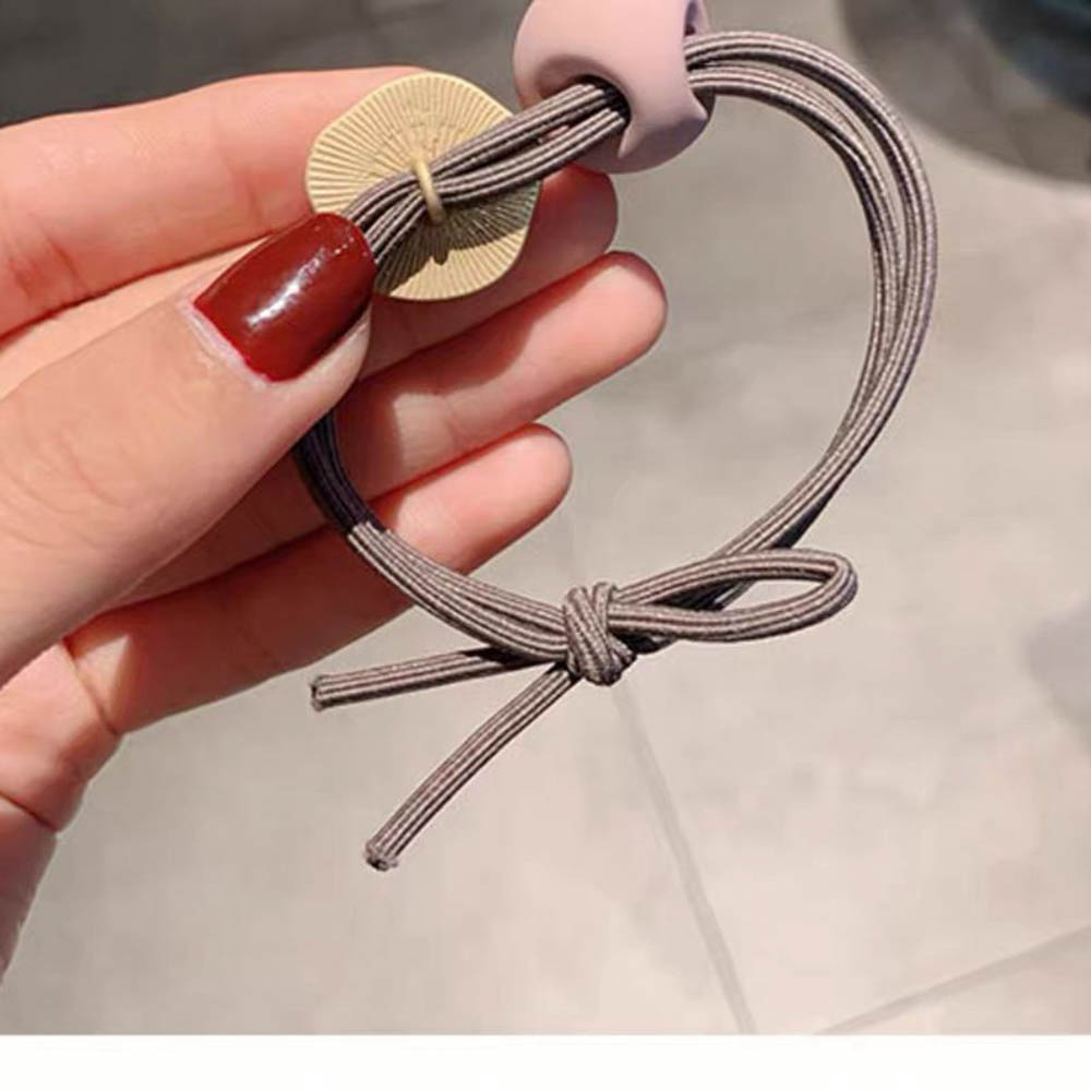 1 Dây Cột Tóc Hình Quả Bóng Phong Cách Retro