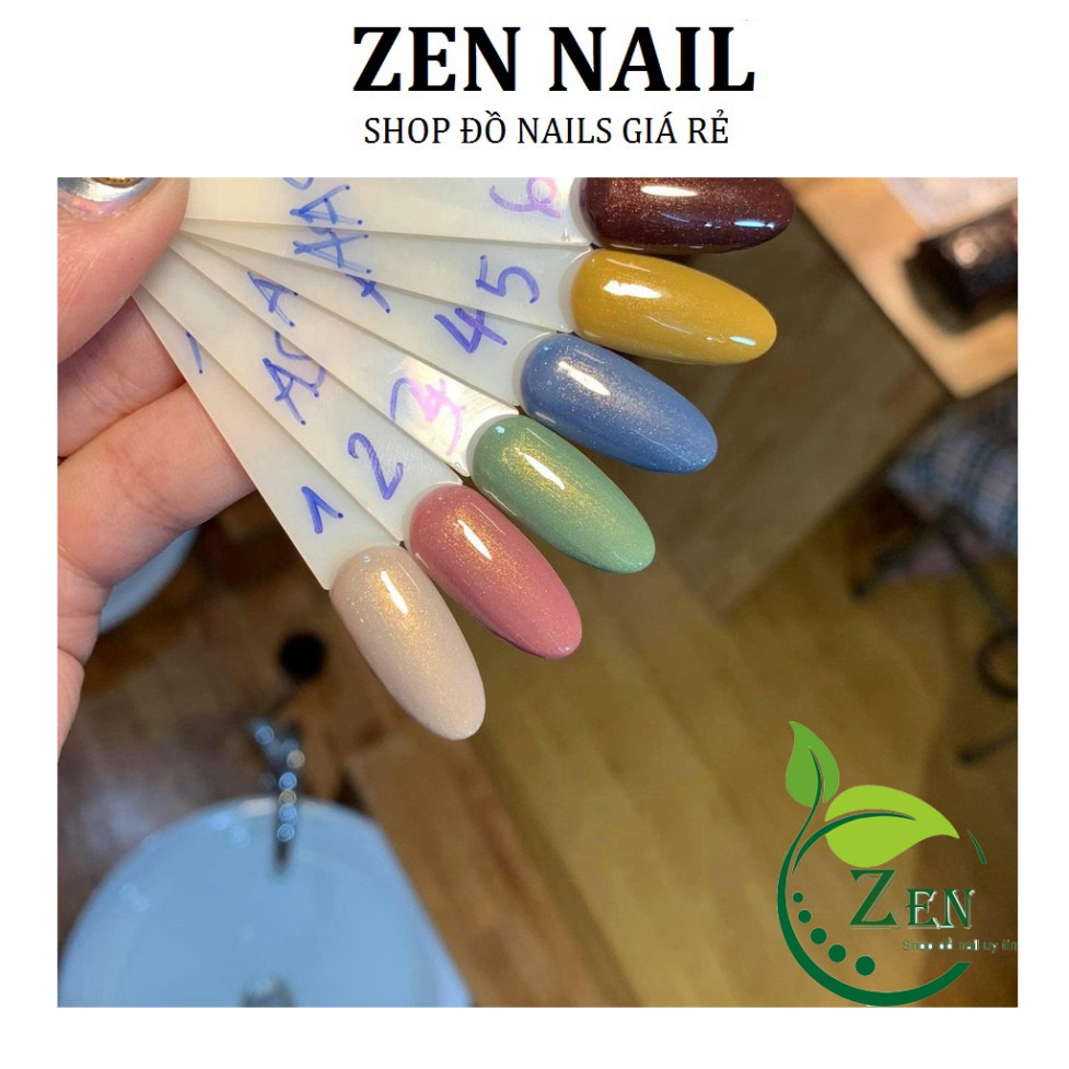 Set gel nhũ ánh trai AS mẫu chai đen 6 chai - ánh nhũ