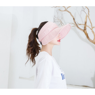 Fashionable women's hats with open tops for effective outdoor UV protection